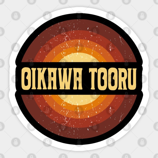 Vintage Proud Name Tooru Anime Gifts Circle Sticker by Amir Dorsman Tribal